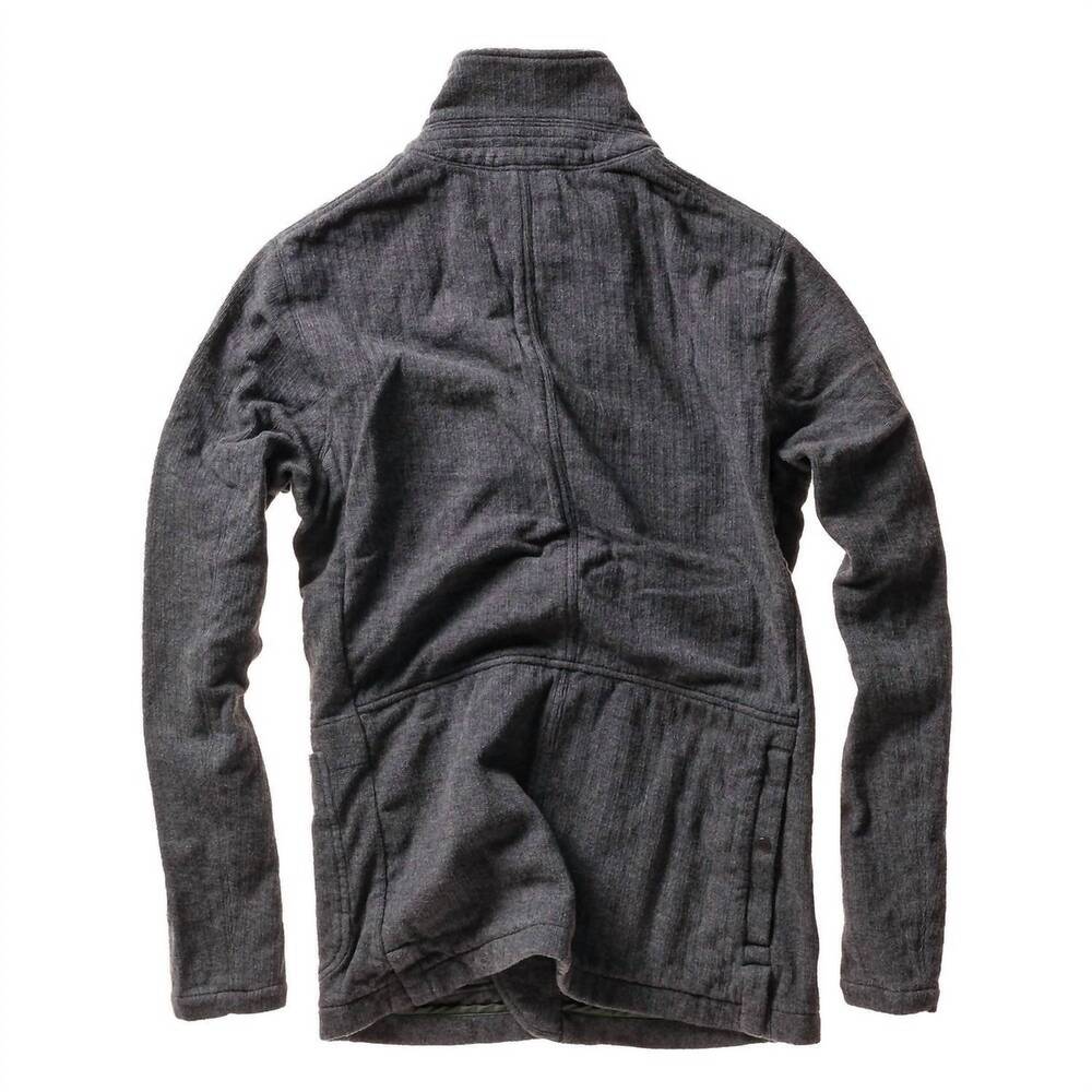 NEW RELWEN men's sweatshirt trap blazer in dark grey heather - Picture 2 of 3